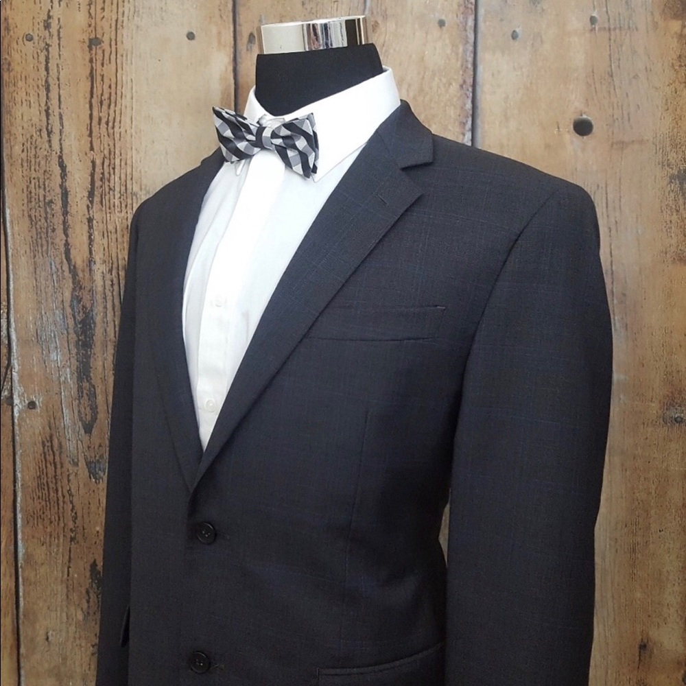 Nautica Men’s Sports Coat 42R wool gray blue